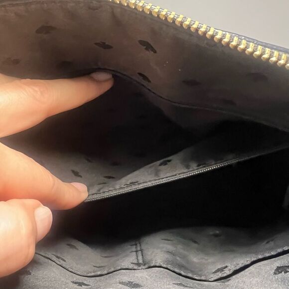 Kate Spade Patterson Drive Pebbled Leather Dome Satchel Black Designer Handbag - Picture 11 of 14